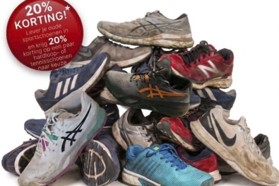 20% KORTING: RECYCLE ACTIE!   RECYCLE JE OUDE SPORTSCHOENEN!